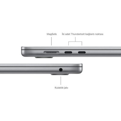 MacBook Air M3 16 GB 512 GB SSD 15.3 MXD13TU/A Uzay Grisi