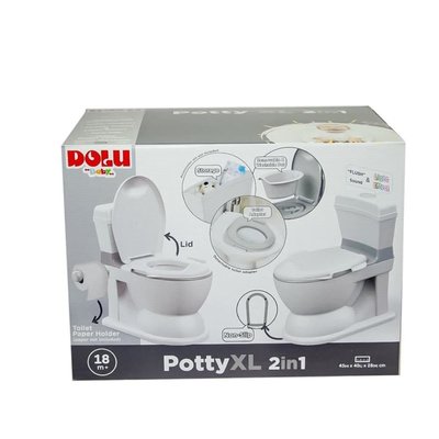 Dolu XL 2 in 1 Lazımlık Gri