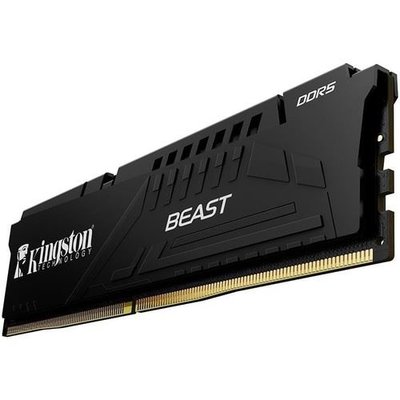 Kıngston 8gb 5200 Mhz Ddr5 CL36 Dımm Beast Black KF552C36BBE/8TR Masaüstü Pc Ram