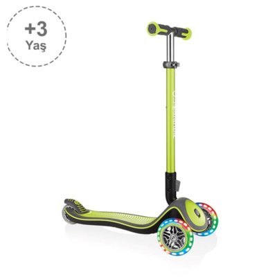 Globber Elite Deluxe Işıklı Scoot Yeşil