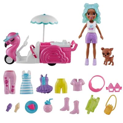 Polly Pocket Flamingo Atıştırmalık Arabası HWP24