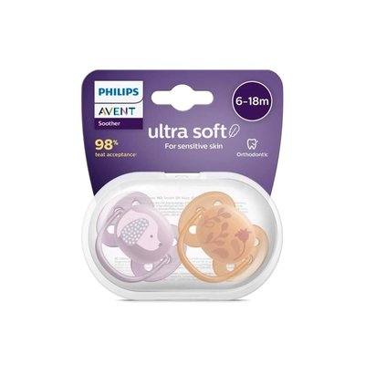 Philips Ultra Soft Yumuşak 2li Emzik 6-18 Ay