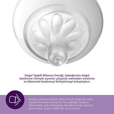 Philips Avent Natural Response 2'li Biberon Emziği 4 Numara 3 Ay+