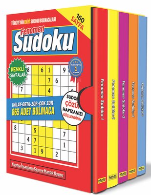 Fenomen Sudoku Bulmaca Seti - 5 Kitap Takım