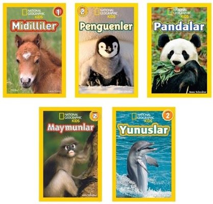 National Geographic Kids - En Şirin Hayvanlar Seti - 5 Kitap Takım - Doğa ve Bilim Tutkunları Koleks