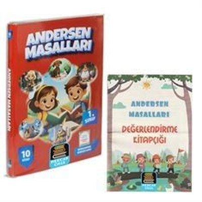 1. Sınıf Andersen Masalları Okuma Seti - 10 Kitap Takım - Değerlendirme Kitapçığı İlaveli