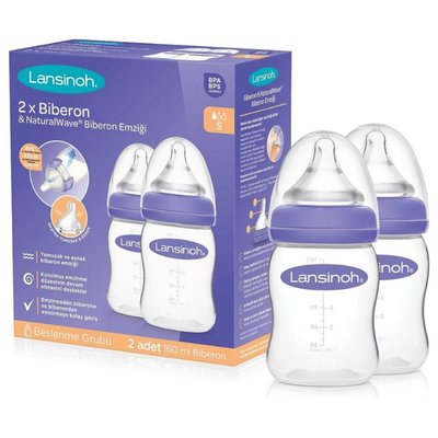 Lansinoh Naturel Wave Biberon Seti 160 ml X2