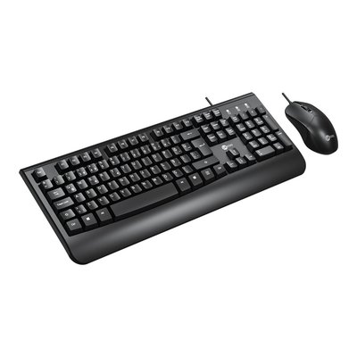 Lenovo Lecoo CM105 USB Kablolu Türkçe Q Klavye & Mouse Set Siyah