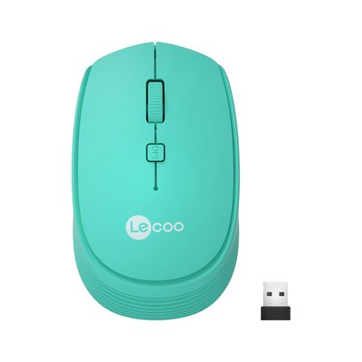 Lenovo Lecoo WS202 Kablosuz 1200DPI 4 Tuşlu Optik Mouse Turkuaz