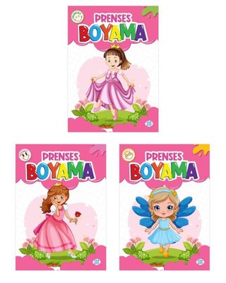 Prenses  Boyama Seti - 3 Kitap Takım