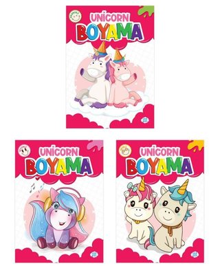 Unicorn Boyama Seti - 3 Kitap Takım