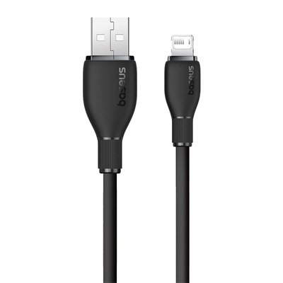 Baseus Pudding Hızlı Şarj Özellikli USB to Lightning 2.4 A. Kablo 1.2m Siyah