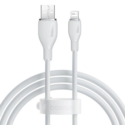 Baseus Pudding Hızlı Şarj Özellikli USB to Lightning 2.4 A. Kablo 1.2m Beyaz