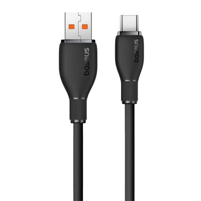 Baseus Pudding Hızlı Şarj Özellikli USB Type-C 100W Kablo 1.2m. Siyah