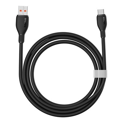 Baseus Pudding Hızlı Şarj Özellikli USB Type-C 100W Kablo 1.2m. Siyah