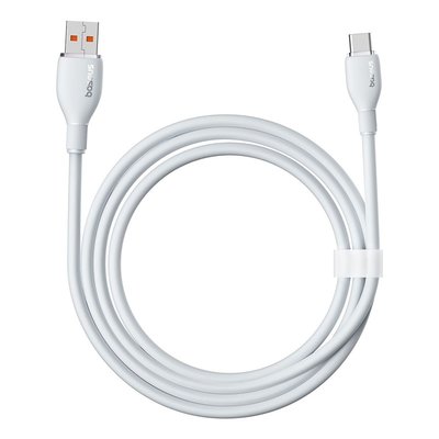 Baseus Pudding Hızlı Şarj Özellikli USB Type-C 100W Kablo 1.2m. Beyaz