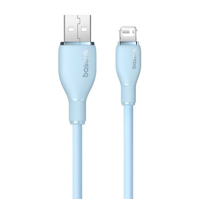 Baseus Pudding Hızlı Şarj Özellikli USB to Lightning 2.4 A. Kablo 1.2m Mavi