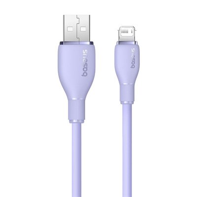 Baseus Pudding 1.2 m Mor USB to Lightning Hızlı Şarj Kablosu