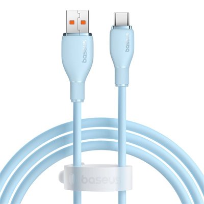 Baseus Pudding Hızlı Şarj Özellikli USB Type-C 100W Kablo 1.2m. Mavi