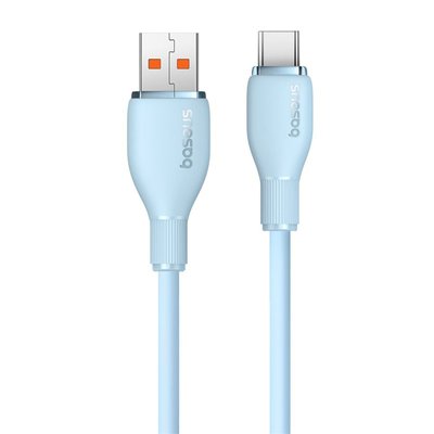 Baseus Pudding Hızlı Şarj Özellikli USB Type-C 100W Kablo 1.2m. Mavi