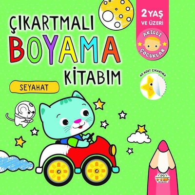 Çıkartmalı Boyama Kitabım - Seyahat - 2 Yaş ve Üzeri - Akıllı Çocuklar