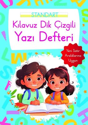 Kılavuz Dik Çizgili Yazı Defteri Büyük Boy - Mavi