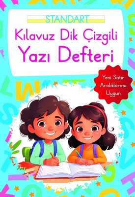 Kılavuz Dik Çizgili Yazı Defteri Küçük Boy - Mavi