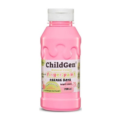 ChildGen Süper Yıkanabilir 350 ml Pembe Parmak Boya