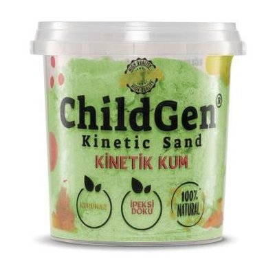 ChildGen Doğal Kinetik Kum 500 gr Yeşil