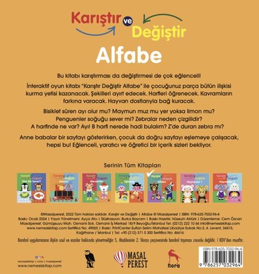 Karıştır ve Değiştir - Alfabe - A 'dan Z'ye 29 Harf
