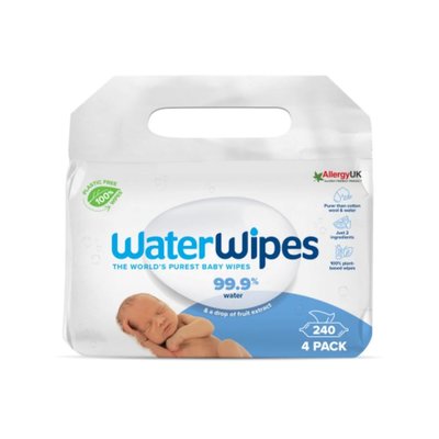 Waterwipes Bio Islak Mendil 4x60'lı (240 Yaprak)