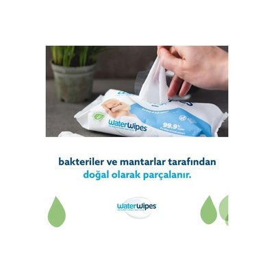 Waterwipes Bio Islak Mendil 4x60'lı (240 Yaprak)