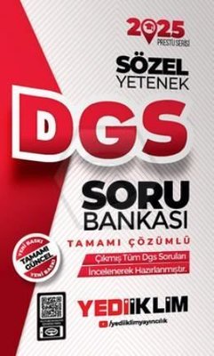 Yediiklim 2025 DGS Sözel Yetenek Soru Bankası