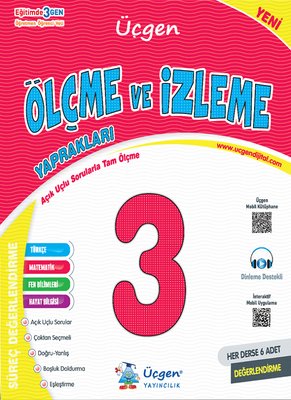 3. Sınıf Süreç ve Ölçme Değerlendirme Sınav Kitabı Her Ders için 6 Sınav Tam Ölçme Yaprakları