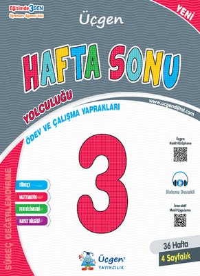 3. Sınıf Hafta Sonu Ödev ve Çalışma Yaprakları 36 Hafta