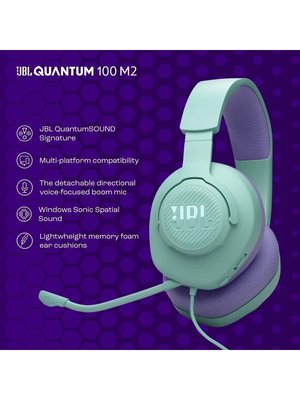 JBL Quantum 100M2 Yeşil Kablolu Kulak Üstü Oyuncu Kulaklığı