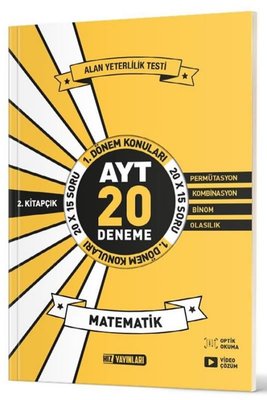 AYT Matematik 20'li İlk Dönem Deneme 2. Kitap