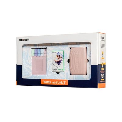 Instax Mini Link 3 Printer Bundle Box Pembe
