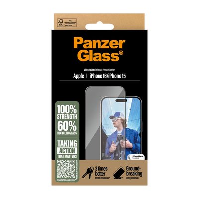 PanzerGlass iPhone 16 UWF Ekran Koruyucu