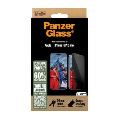 PanzerGlass iPhone 16 Pro Max Privacy UWF Ekran Koruyucu