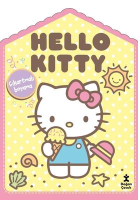 Hello Kitty Evde Çıkartmalı Boyama Kitabı