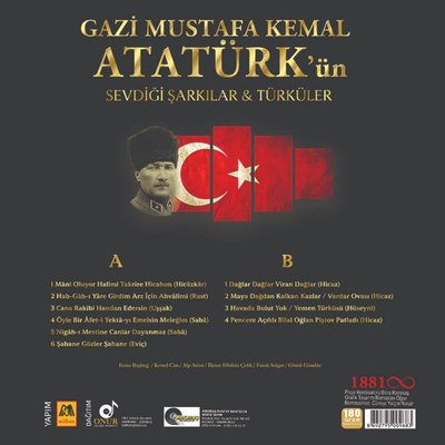 Gazi Mustafa Kemal Atatürk'ün Sevdiği Şarkılar ve Türküler Plak