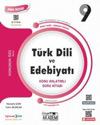 9. Sınıf Konunun Özü - Türk Dili ve Edebiyatı Konu Anlatımlı Soru Kitabı