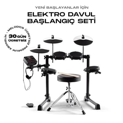 Alesis Debut Kit Aksesuarlı Elektronik Davul Seti