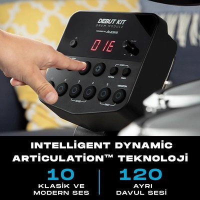 Alesis Debut Kit Aksesuarlı Elektronik Davul Seti