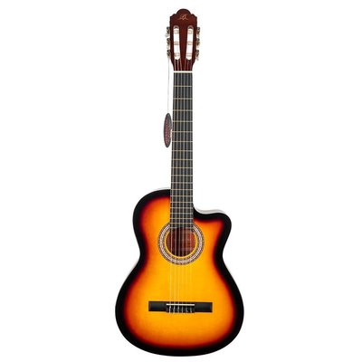 Barcelona LC 3900 CBSB Cutaway Brown Sunburst Klasik Gitar