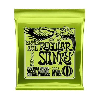 Ernie Ball P02221 Regular Slinky Nickel 10-46 Elektro Gitar Teli