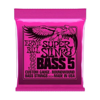 Ernie Ball P02824 Super Slinky Nickel 40-125 (5 Telli) Bas Gitar Teli