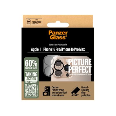 PanzerGlass® iPhone 16 Pro/16 Pro Max, PicturePerfect, Kamera Koruyucu