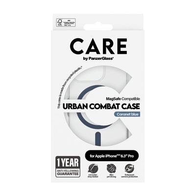 PanzerGlass Care by iPhone 16 Pro, Flagship Urban Combat MagSafe, Mavi, Kılıf